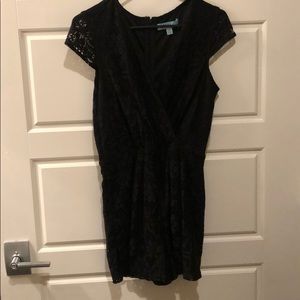 Black lace romper